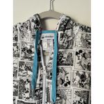 Disney Parks Womens L Full Zip Hoodie Pink Black White Minnie Mouse Comic NWT Photo 2