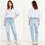 Old Navy High-Waisted OG Straight Ankle Jeans In Light Dip Photo 1
