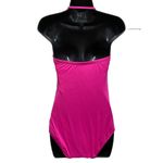 Merona Hot PInk One Piece Swimsuit Full Coverage Removable Strap Size M Photo 2