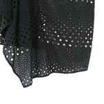 NWT Kimora Lee Simmons Eyelet Black White Asymmetrical Ruffle Hem Skirt 10 Photo 4