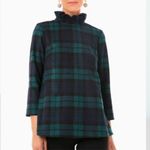 Tuckernuck NWOT Faye Blackwatch Plaid Blouse Photo 1