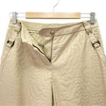 St. John  Sport Tan Jacquard Pants Size 2 Textured Straight Leg Animal Print VTG Photo 5