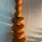 Edge  necklace chunky orange basketball disc jewelry lobster clasp necklace OS Photo 1