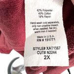 Gilli Asymmetrical Cold Shoulder Relaxed Pullover Top Berry Red Size 2X NWT Photo 8