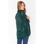 Show Me Your Mumu  Dance Blazer Emerald Sequins S NWT Photo 5