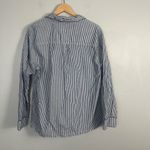 Lake two piece Poplin Piped Pants Set striped blue white size large Photo 6