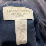 Liz Claiborne Vintage Liz Clairborne Lizwear Petite 100% Leather Purple Jacket Medium Petite Photo 1