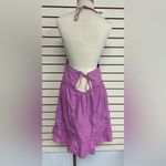 Free People  Desert Days Mini Pleated Dress Dramatic Orchid Cotton Large NWT Photo 7