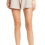 EXPRESS  MIDI Extreme High Rise Shorts Khaki Tan Size 14 Linen Blend NEW Photo 0