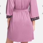 Bebe *NWT  Animal Print Zebra Pink Pajama Set with Matching Belted Robe Photo 2