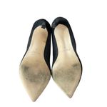 ZARA Basic Women's Suede Pointed Toe Fishnet Sock Stiletto Pumps Black Size 37 Photo 5