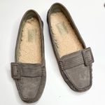 UGG  Retreat 5767 Gray Suede Leather Fur-lined Buckle Loafers S-456 Sz 7.5 Photo 0