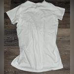 Alison Andrews  White TShirt with Black Lace Up Front - Size Large Photo 1