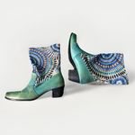 Spring Step  L’Artiste Boots Turquoise Size 41 EU 10  US‎ Boho Aztec Art Womens Photo 1