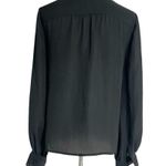 Rebecca Minkoff  Small  Top Blouse Black Button Down Career Professional Photo 3