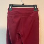 Shosho Burgundy Leggings High Waisted Compression Yoga Tights SZ S Butt Lift Red Photo 6