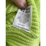 NWT SER.O.YA Syd Sweater Women Size Medium Neon Green Distressed Grunge V Photo 11