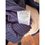 Jason Maxwell  Navy Ribbed Cowl Neck Sweater Button Detail Size Small Photo 6