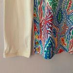 Lilly Pulitzer  Colorful White Beach Long Sleeve Shirt Women's size Medium Photo 3