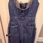 Free People We The Free Blue Denim Amina Jumpsuit size Large, NWOT Photo 10
