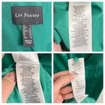 Liv Foster Foiled Satin Green Halter Dress 6 Photo 9