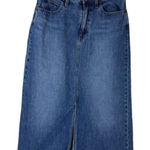 Uniqlo Jeans Denim Midi Maxi Skirt with Slit Size 6 Purchased in Japan Photo 0