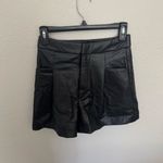 ZARA Leather Shorts Faux Photo 3