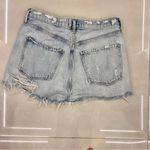 AGOLDE Jaden High Rise Cut Off Denim Shorts Photo 4