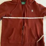 Hydro Flask Womens Burnt Orange Zip Up Hooded Jacket Size Medium Relaxed Fit Photo 7