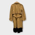 Sea NY Maeve Eyelet Long Sleeve Trench Coat Size XL Tan Photo 7