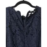 Merokeety  Navy Blue Lace Cap‎ Sleeve Sheath Dress Size XL Formal Evening Wedding Photo 8
