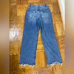 ZARA  The 90'S Full Length Jeans high Rise med blue size 8 causal distressred Photo 1