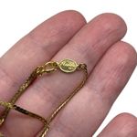 Vintage Napier Shiny 3D Leaf Pendant Gold Tone Statement Necklace Glam Classic Photo 3