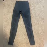 Alo Yoga Black and Gray Leggings with Mesh Full Length Photo 2