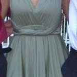 Hello Molly Olive Green Wrap Dress Photo 0