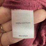 Pure J Jill Cotton Gauze Shirt Dress Womens Small Pink Lagenlook Beachy Pockets Photo 6