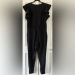 Albion Fit Nine To Nine Ruffle Sleeve Jumpsuit black size medium Photo 4