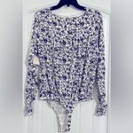Free People NWT!  Kaya Printed Floral Bodysuit Photo 5