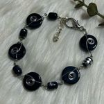 Black glass wire work anklet Bracelet Photo 1