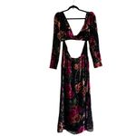 NWOT X Revolve Dresses Weworewhat Cut Out Flocked Velvet Dress Photo 11