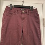 Ymi  Jeans Size 7 Maroon Plum Cotton Denim Stretch Skinny Jeans 5 Pocket Photo 1