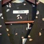 Thakoon Shirt Button Down Cropped Short Sleeve BP Black Daisy Blouse Casual Photo 5