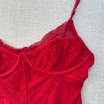 Revolve  Red Lace Bodysuit Photo 1