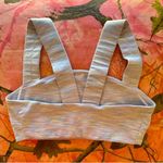 Outdoor Voices sports bra light purple cotton blend cross back Photo 2