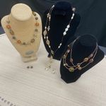 Women’s Costume Necklaces, 3 Necklaces & 2 Earrings SKU 408 Photo 1
