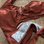 None Stylish Rust Color One Piece Swimsuit Photo 4