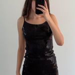Black Sequin Mini Dress Photo 0