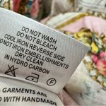 Camilla NEW Lisbon Lullaby Tiered Linen Maxi Dress Neck Frill Pink Large $995 Photo 11