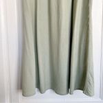 Madewell • Sweetheart Puff-Sleeve Midi Dress in Frosted Sage green bias cut Photo 5