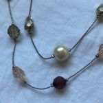 Lia Sophia - 3 tier bronze/clear/cream/chocolate colored beads- Necklace Photo 5